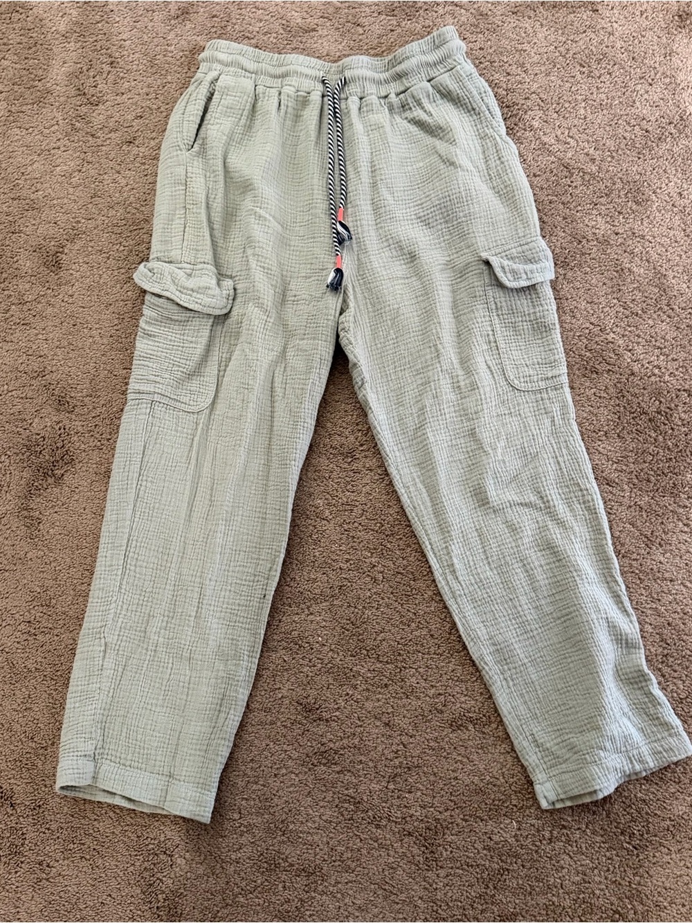 Anthropologie SUNDRY Easy Cargo light sage green pant
